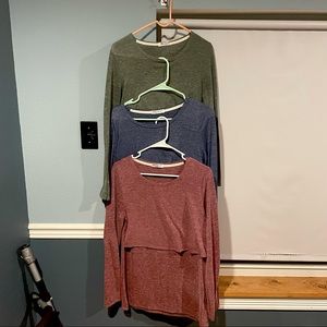 Nursing Long Sleeve Shirt Bundle
